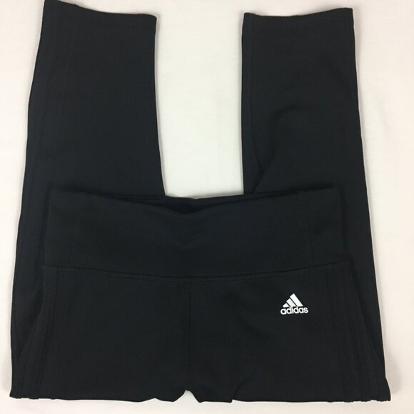 Adidas Climalite Capri Leggings Black Athletic Medium - Picture 4 of 9